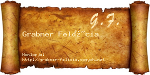 Grabner Felícia névjegykártya